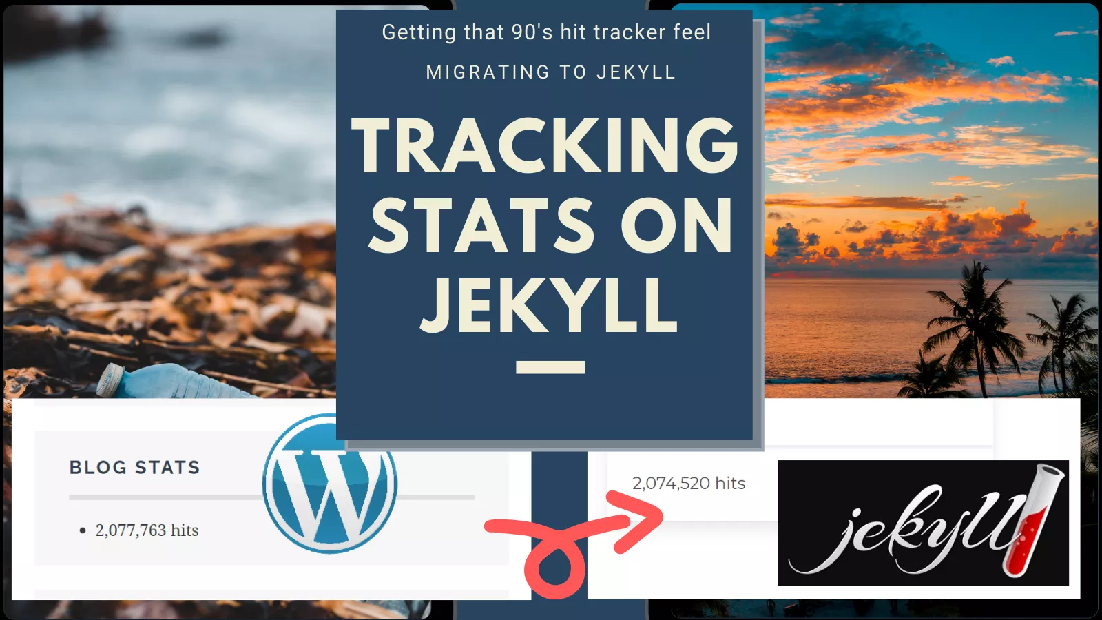 hero graphic for the post Jekyll Migration From WordPress - What about the stats?!